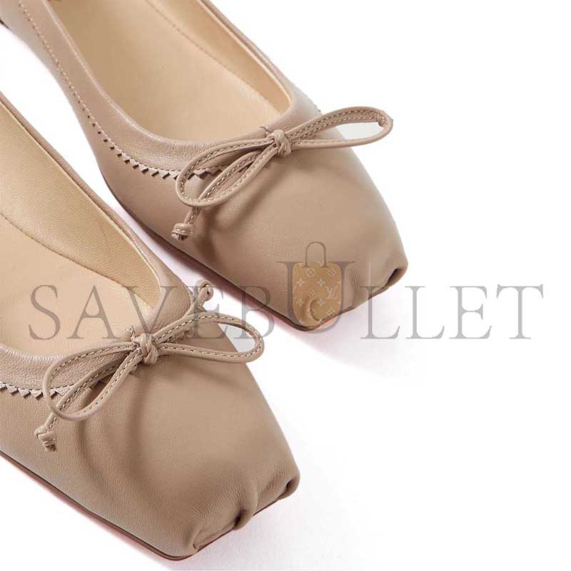 CHRISTIAN LOUBOUTIN MAMADRAGUE LEATHER FLAT 